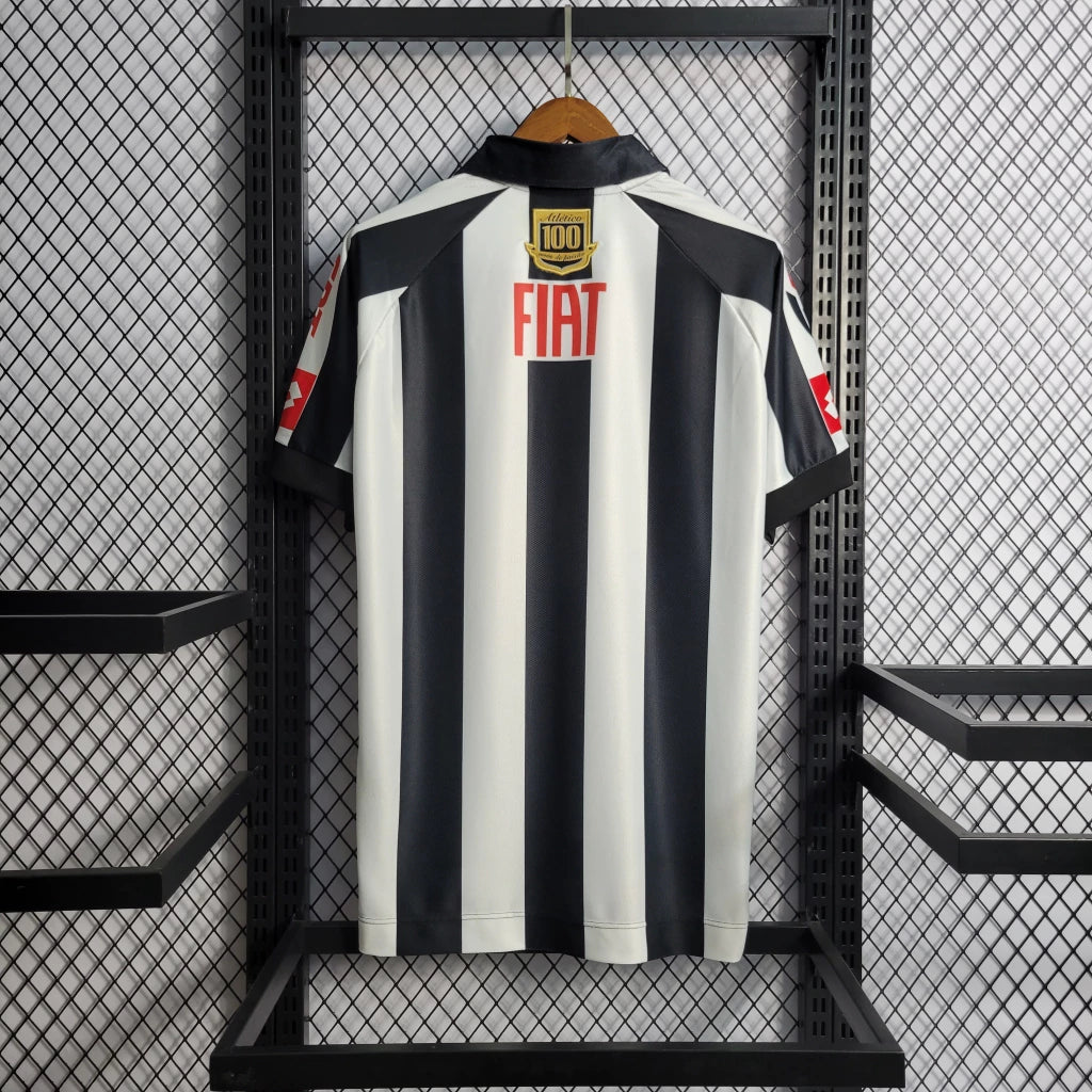 Camisa Atlético Mineiro Retrô 2008 Branco e Preto - Lotto