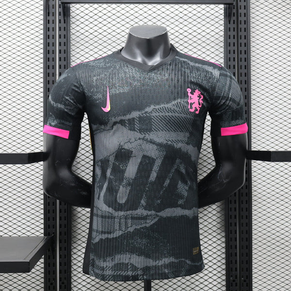 Camisa Chelsea Third 2024/25 Jogador Nike Masculino com Patch - Preta