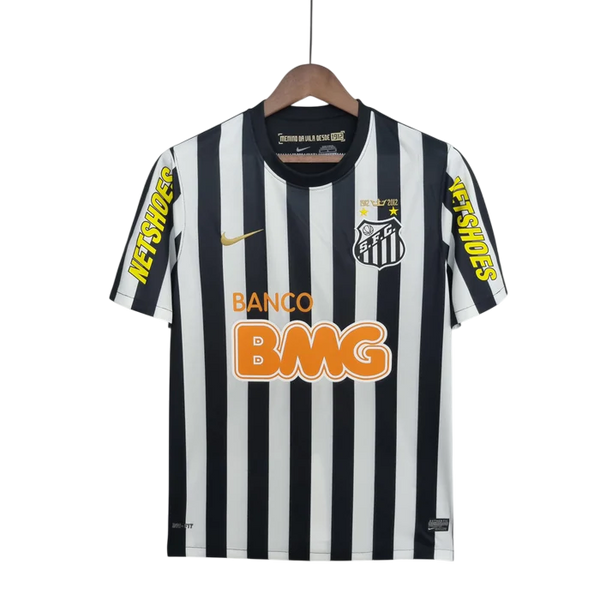 Camisa Santos Retrô 2012/13 Away Nike Masculina - Branco e Preto