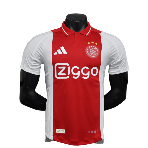 Camisa Ajax Home 2024/25 Jogador Adidas Masculino com Patch - Vermelha e Branca