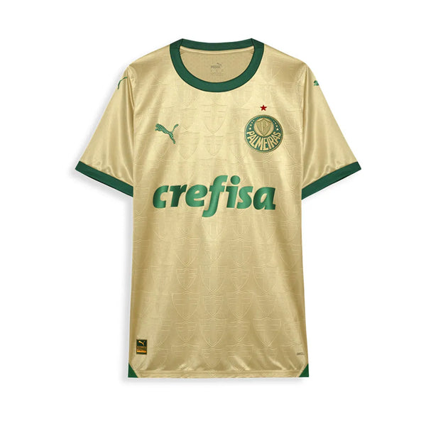 Camisa Palmeiras 24/25 Puma Masculina Torcedor - Dourada