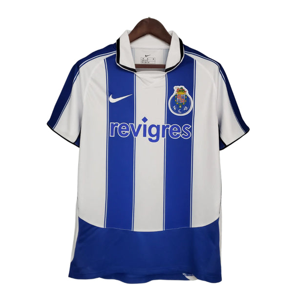 Camisa Retrô Porto Home 2003/04 Masculino Nike - Azul e Branco