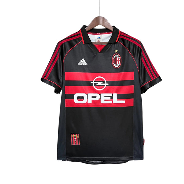 Camisa AC Milan 98/99 Adidas Torcedor - Preta e Vermelha