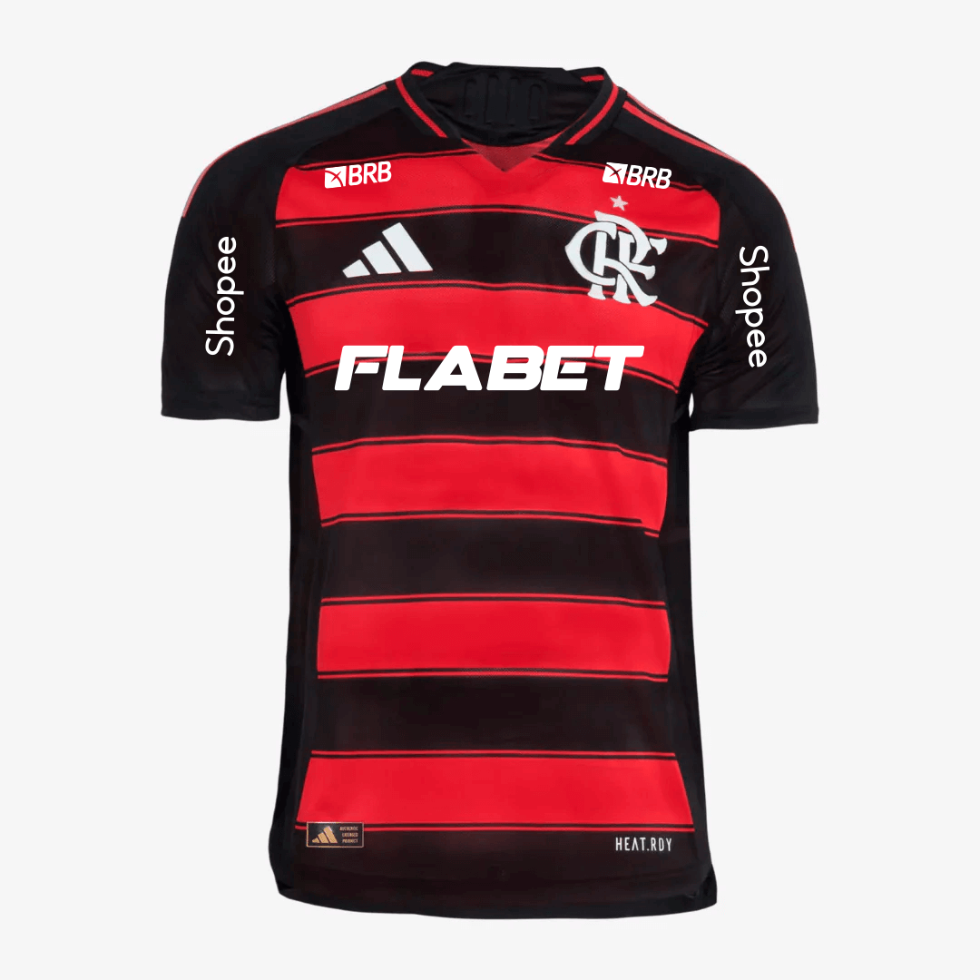 Camisa Adidas Flamengo 2025/26 I Authentic Com Patrocínios