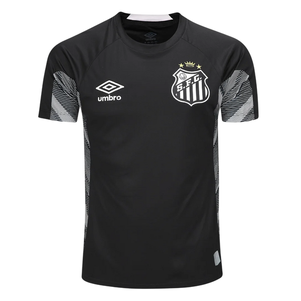 Camisa Santos Treino 25/26 Umbro Torcedor Masculino - Preto e cinza