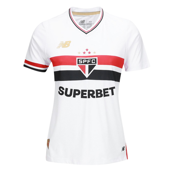 Camisa Feminina do São Paulo Home 25/26 - Branca