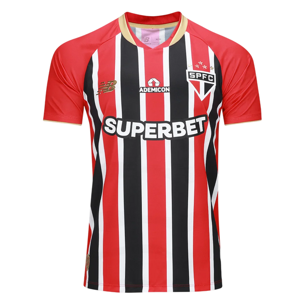 Camisa São Paulo Away 25/26 Jogador New Balance Masculino - Vermelho e Preto