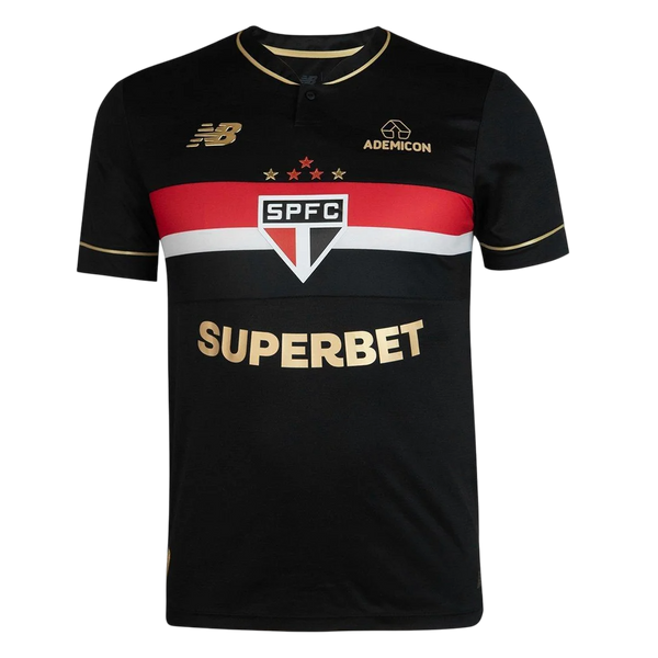 Camisa São Paulo 25/26 Third New Balance Torcedor - Preto e Vermelho