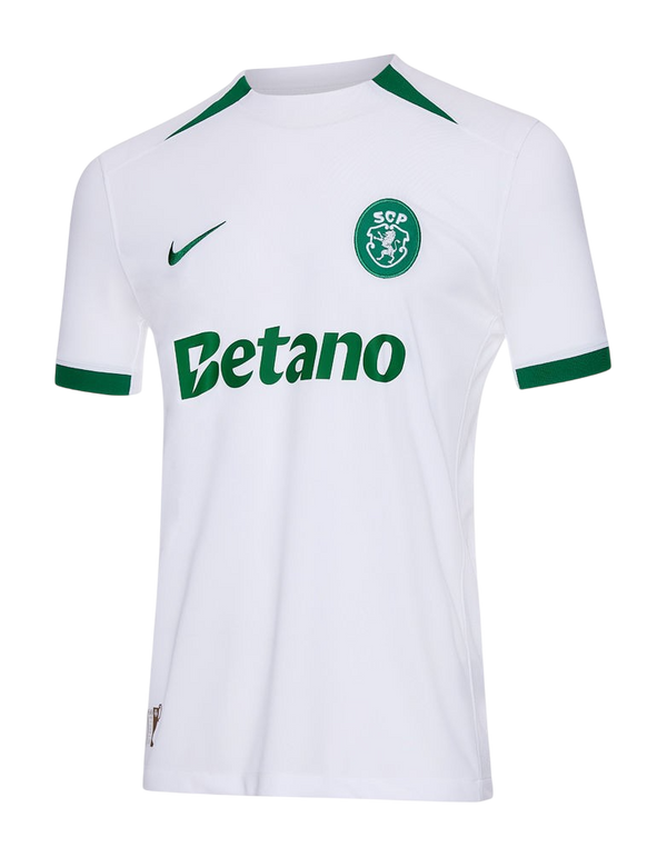 Camisa Sporting Away 24/25 s/n Torcedor Masculino - Branca e Verde
