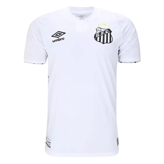 Camisa Santos Treino 24/25 Umbro Torcedor Masculino - Branco e Preto