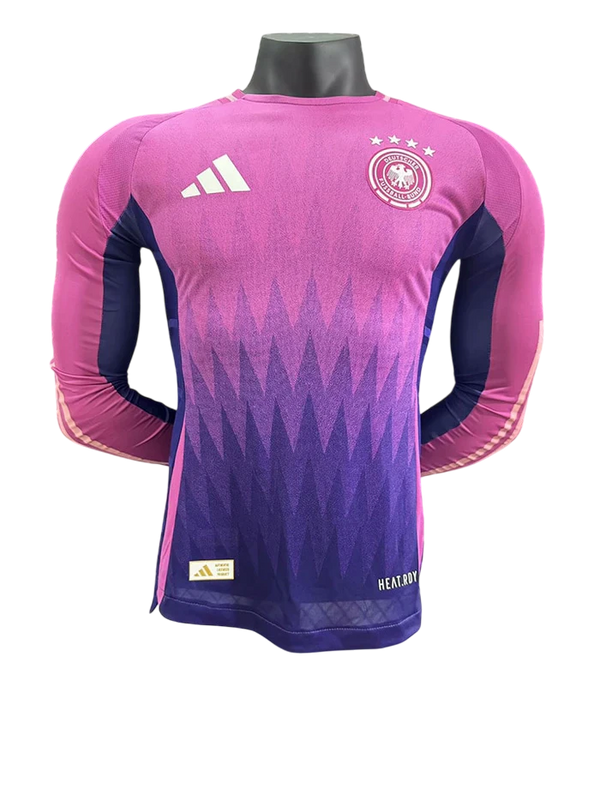 Camisa Alemanha 24/25 Away Versão Jogador com Patch - Manga Longa