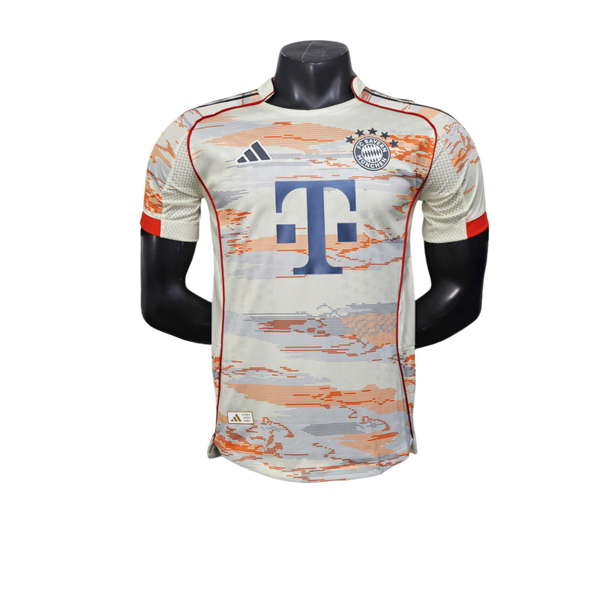 Camisa Bayern de Munich Away 25/26 Jogador Adidas Masculino com Patch - Branco