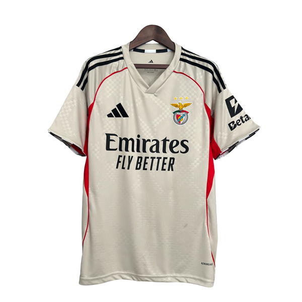 Camisa Benfica Away 25/26 Adidas Torcedor Masculino - Bege