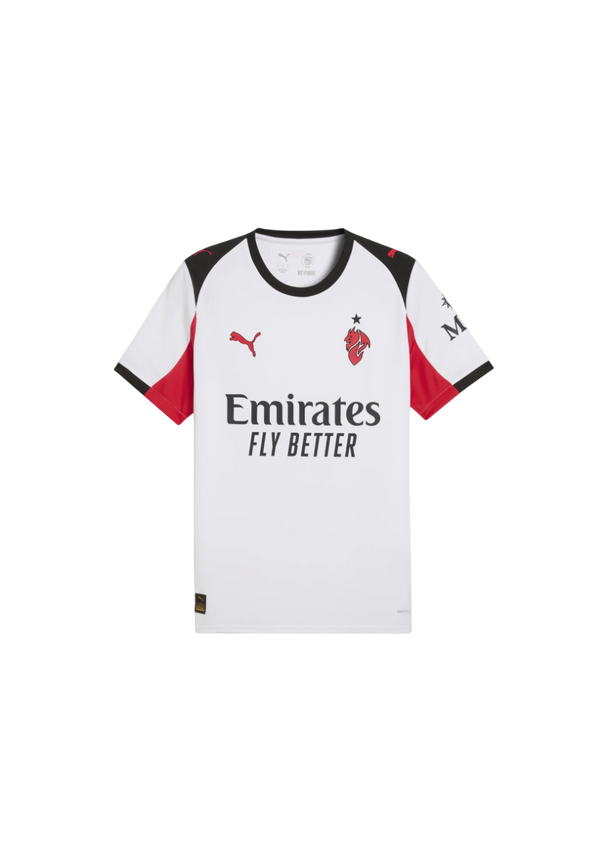 Camisa AC Milan Away 25/26 Puma Torcedor Feminina -  Vermelha e Preta