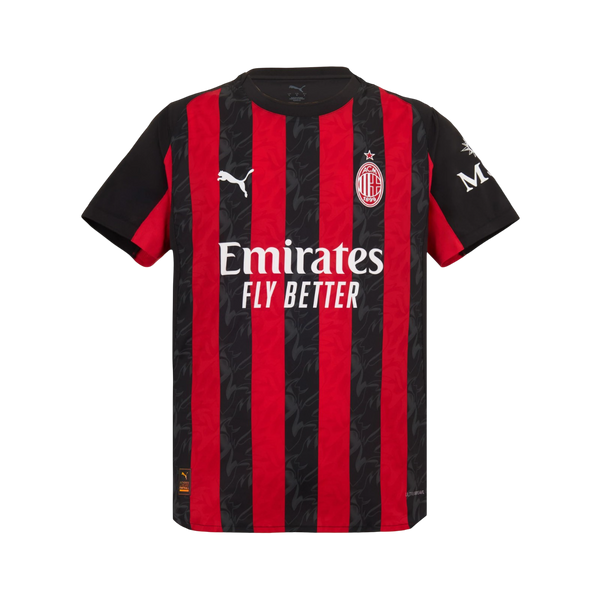 Camisa AC Milan Home 25/26 s/n° Puma Torcedor Masculino - Preto e Vermelho