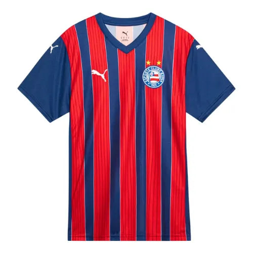 Camisa Bahia Away 25/26 Puma Torcedor Feminina - Azul e Vermelho