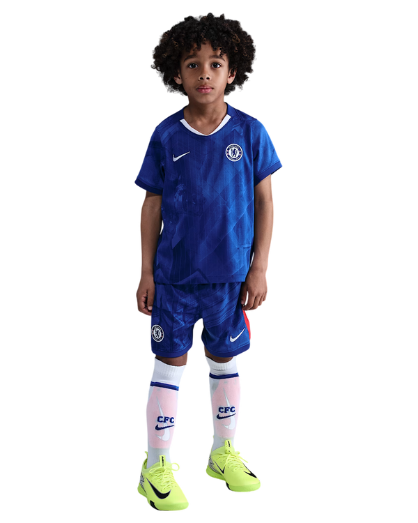 Conjunto Infantil Chelsea 25/26 Home Nike - Azul