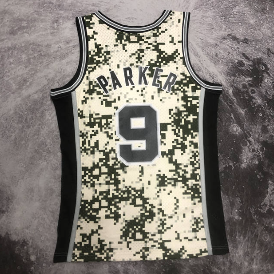 Camisa NBA Spurs Parker 9 - Bege