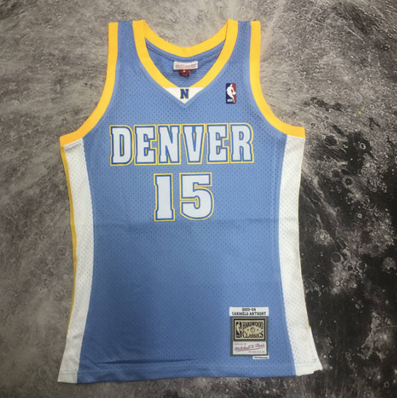 Camisa NBA Denver Anthony 15 - Azul