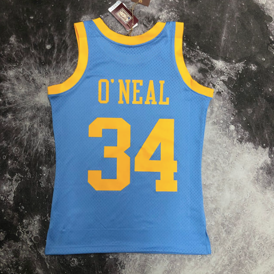 Camisa NBA Lakers O'Neal 34 - Azul