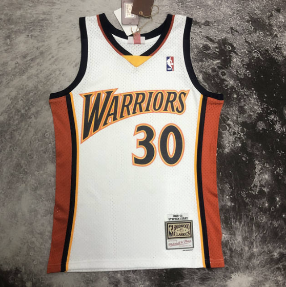 Camisa NBA Warriors Curry 30 - Branca