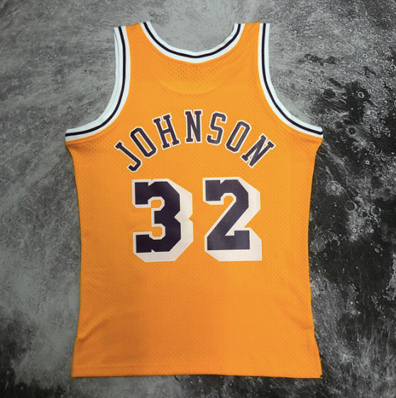 regata NBA Lakers Johnson 32 - Amarela