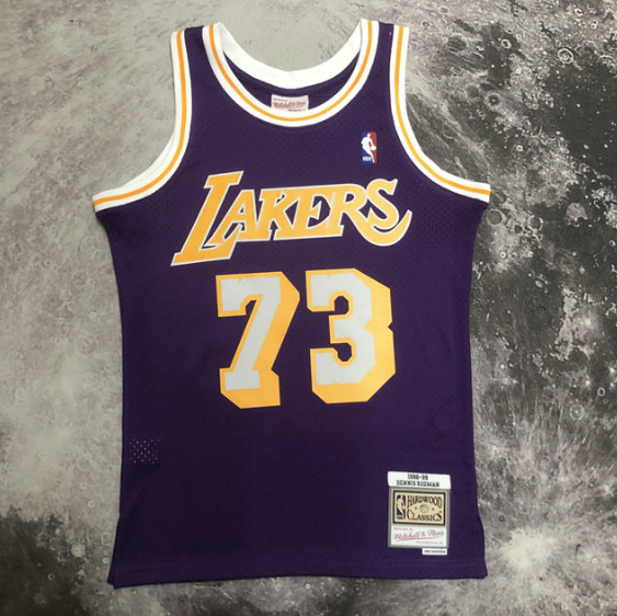 Camisa NBA Lakers Rodman 73 - Roxa