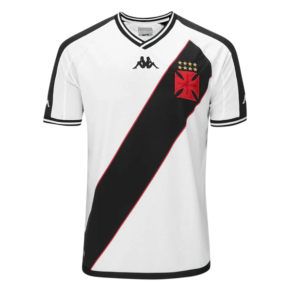 Camisa Vasco Away 24/25 s/n° Torcedor Kappa Masculina - Branca e Preta