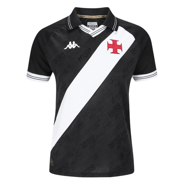 Feminina Vasco da Gama 25∕26 Home - Preto e Branco