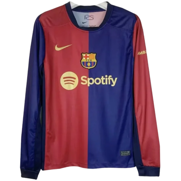 Camisa Barcelona 2024/25 Home - Manga Longa