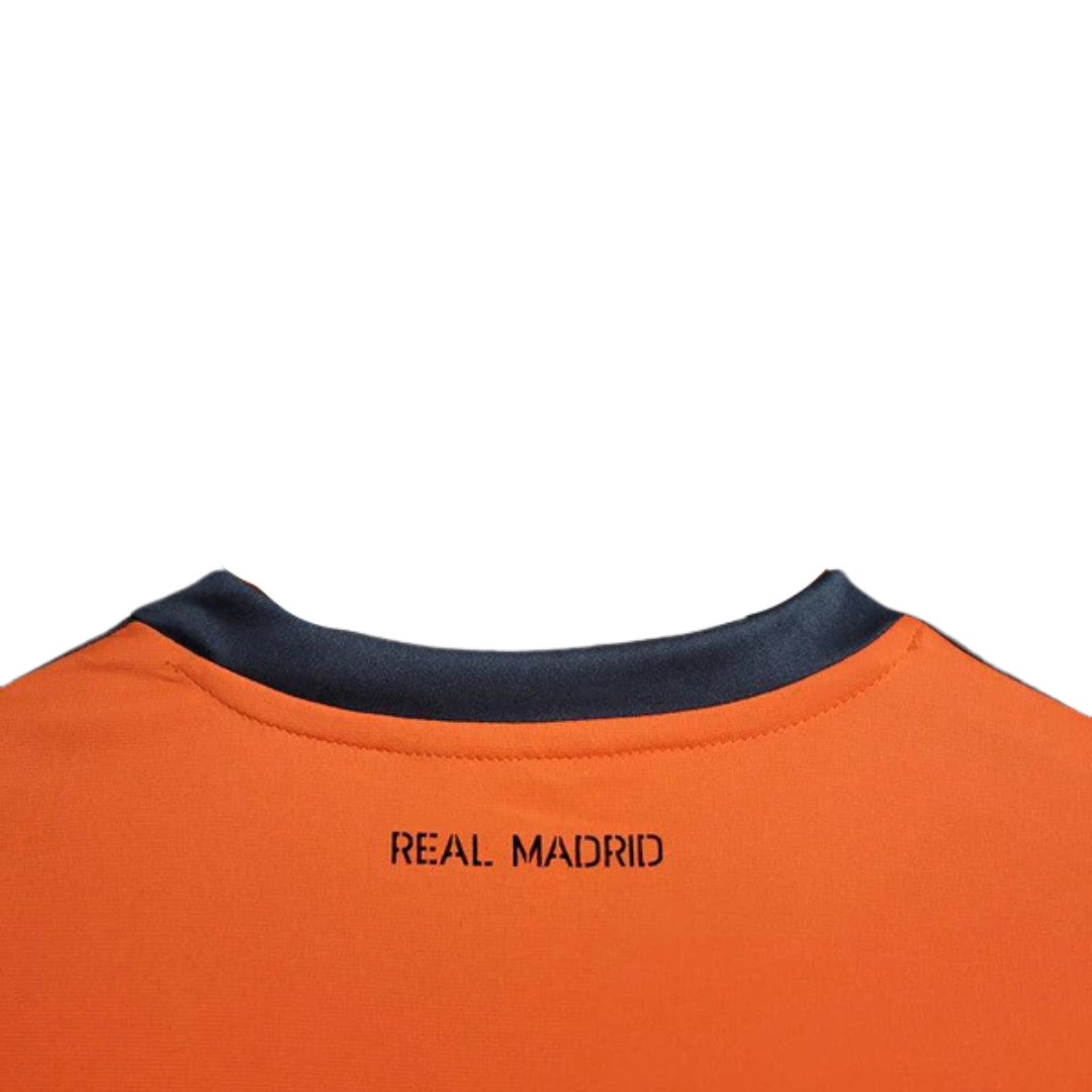 Camisa Real Madrid II Away 2013/14 Retrô (Manga longa) Laranja