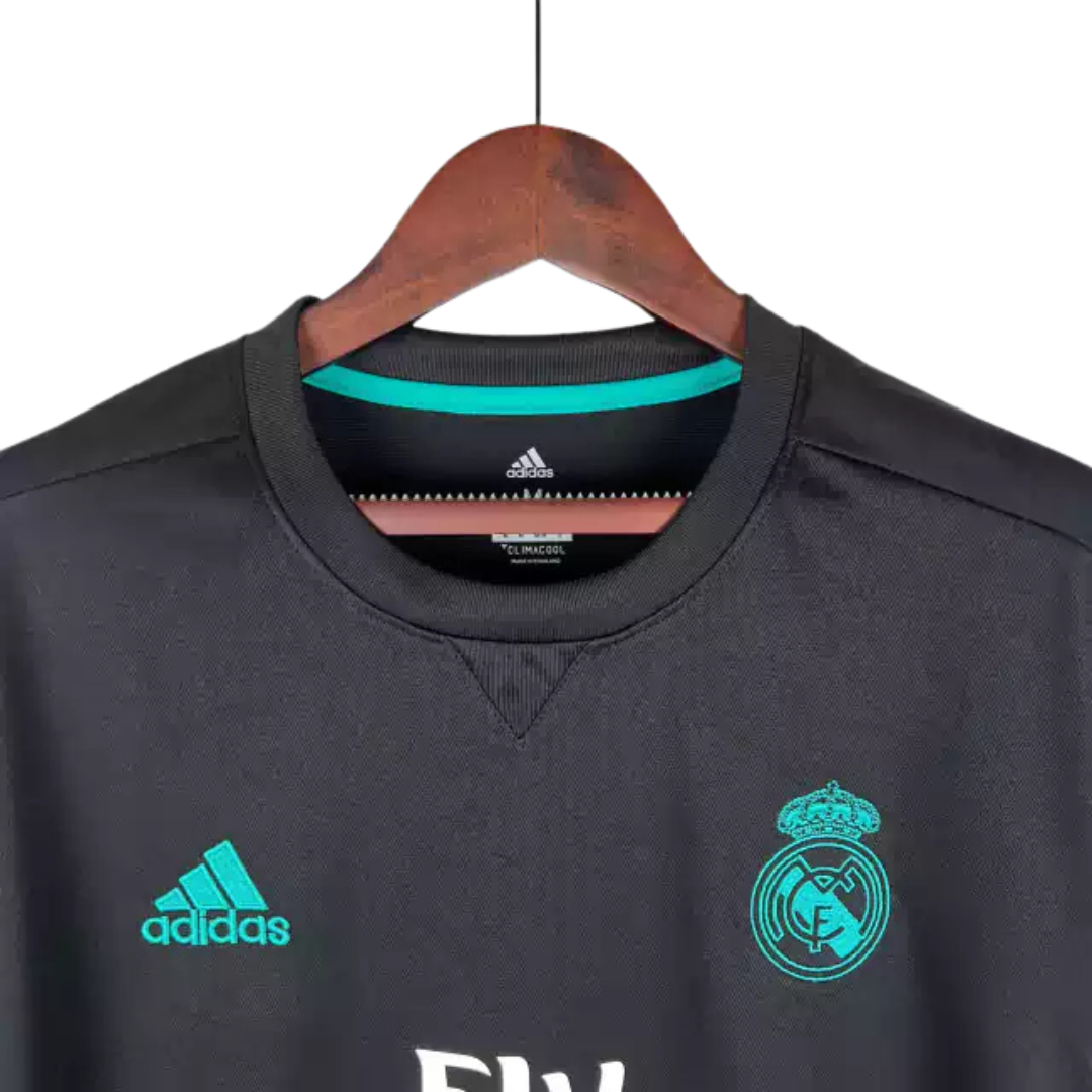 Camisa Retrô Real Madrid 2017/18 II Adidas Torcedor Preto
