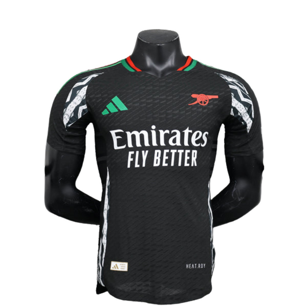 Camisa Arsenal Away 2024/25 Jogador Adidas Masculino com Patch - Preta