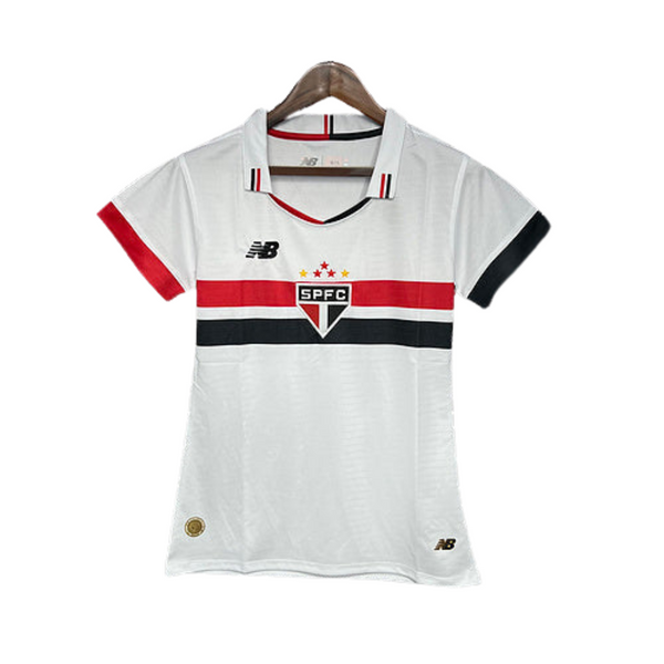 Camisa Feminina do São Paulo Home I 24/25 - Branco