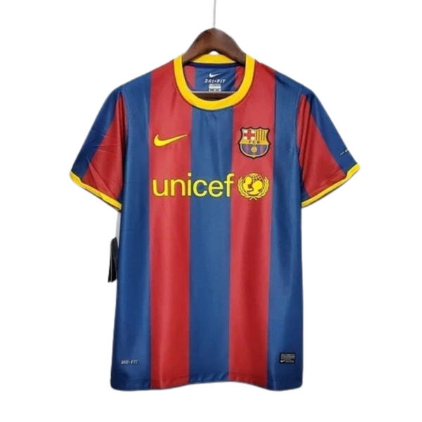 Camisa Barcelona Retrô 2010/2011 Azul e Grená - Nike