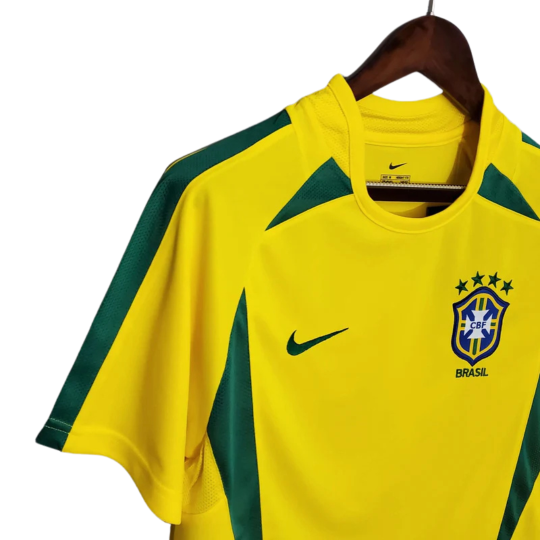 Camisa Retrô Seleção Brasil 2002/02 Home