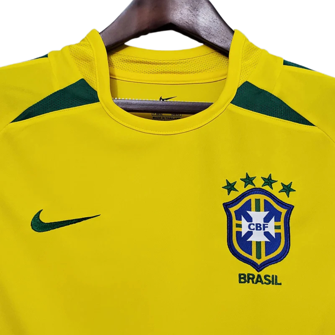 Camisa Retrô Seleção Brasil 2002/02 Home