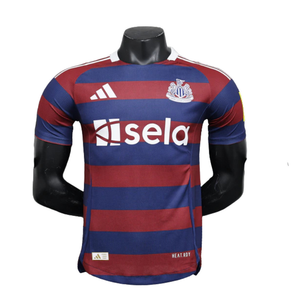Camisa Newcastle Away 2024/25 Jogador Adidas Masculino com Patch- Azul e Grená