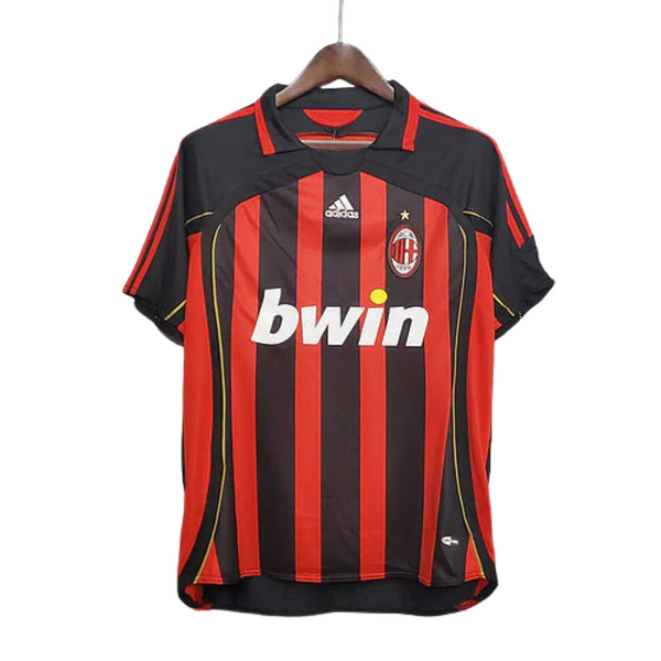 Camisa Milan Retrô 2006/2007 Vermelha e Preta - Adidas