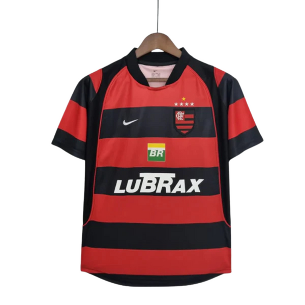 Camisa Flamengo Home 03/04 s/n° Torcedor Nike Masculina - Vermelha e Preta