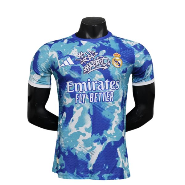 Camisa Real Madrid Edição Especial 2024/25 Jogador Adidas Masculino com Patch - Azul e Branca