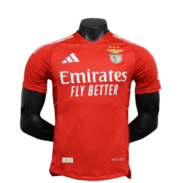 Camisa Benfica Home 2024/25 Jogador Adidas Masculino com Patch - Vermelha e Branca