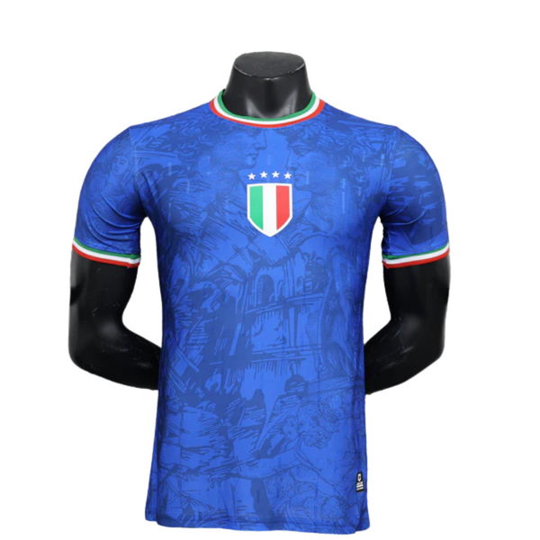 Camisa Itália Edição Especial 2024/25 Jogador Masculino - Azul, Vermelha, Verde e Branca