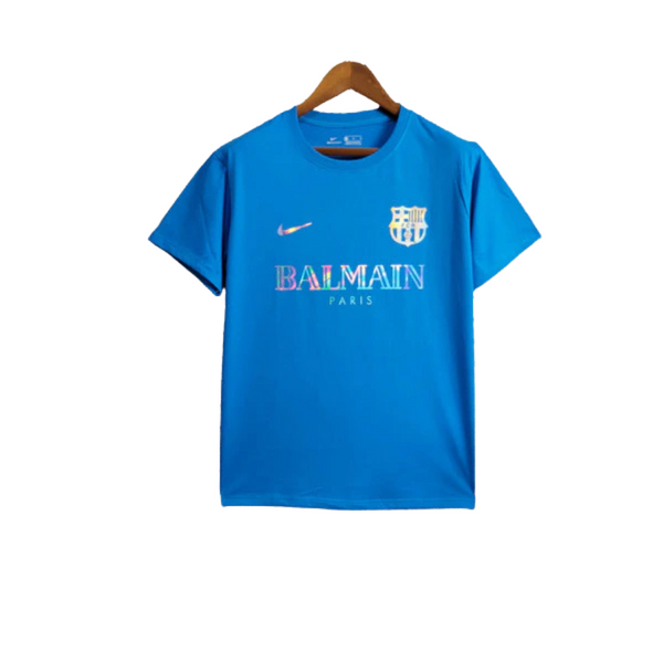 Camisa Barcelona x Balmain 24/25 s/n° Torcedor Masculino - Azul