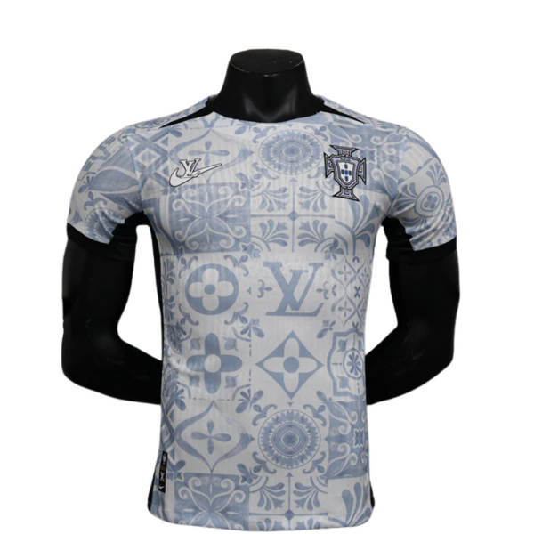 Camisa Portugal Edição Especial 2024/25 Jogador Nike Masculino com Patch - Branca e Cinza