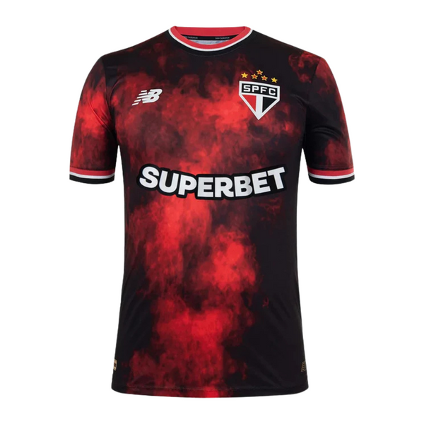 Camisa São Paulo Third 24/25 s/n° New Balance Reebok Masculina - Vermelha e Preta