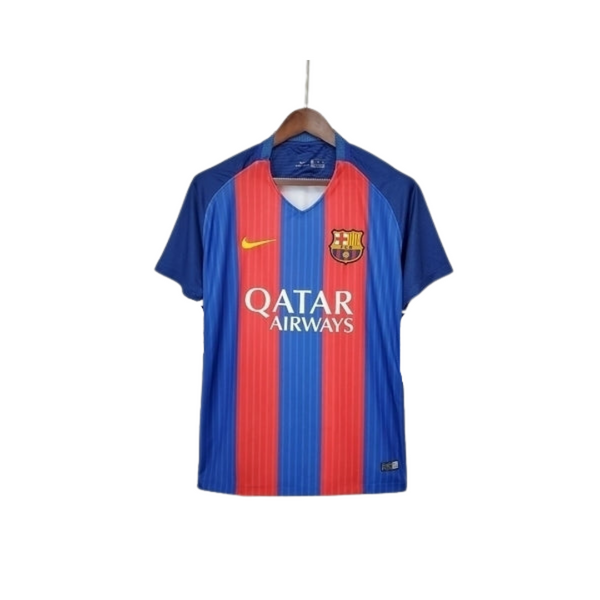 Camisa Barcelona Retrô 2016/2017 Azul e Vermelha - Nike