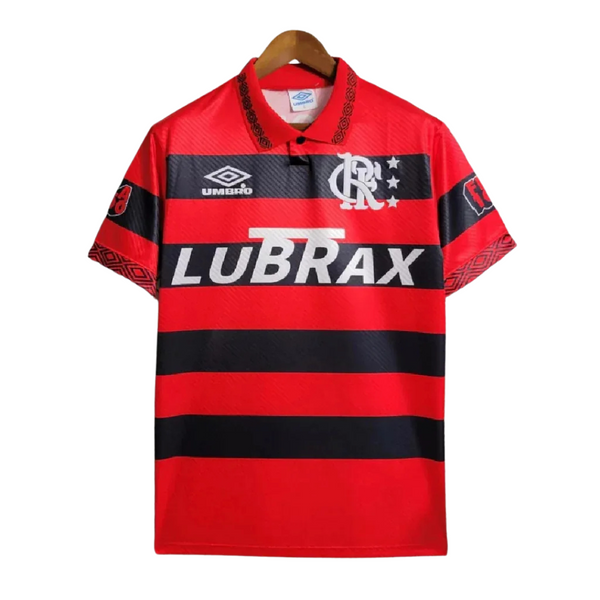 Camisa Retrô Flamengo Home 1995/96 Masculino - Preto e Vermelho
