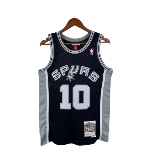 regata NBA Spurs Rodman 10 - Preta
