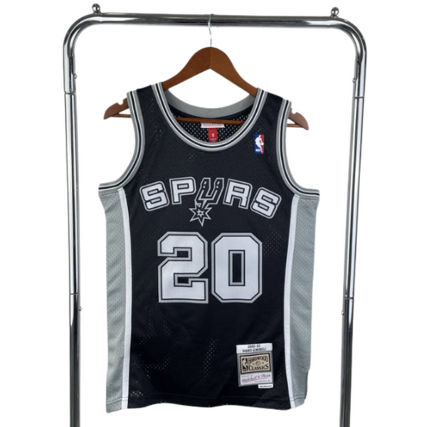 regata NBA Spurs Ginobili 20 - Preta